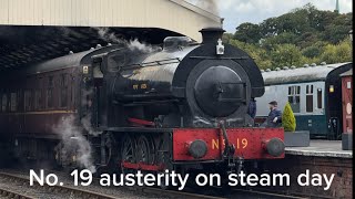 J94 austerity tank no.19 working a steam day at the Bo’ness and Kinneil railway