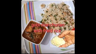 how to make cauliflower manchurian, manchurian with fried rice, #gobhimanchurian, #vegmanchurian