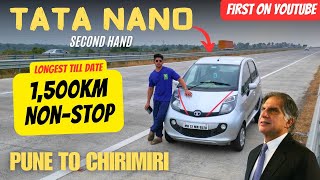 TATA NANO Pe 1,500 kilometers Non-stop Longest Trip 