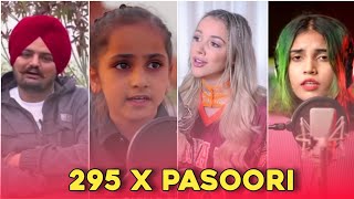 295 X Pasoori | 295 - Sidhu Moosewala, Harjot Kaur | Pasoori - Emma, Aish #shorts #trending #viral