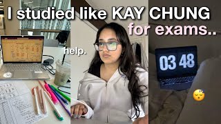 i studied like KAY CHUNG for EXAMS and it worked | study with me