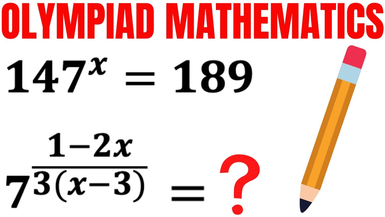 Math Olympiad Question | Nice Algebra Problem | Math Olympiad ...