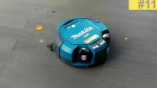 Makita Robotic Vacuum Cleaner DRC200Z in use on hotel wood decking