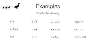 BossMaths A1a – Using and interpreting algebraic notation (easy)