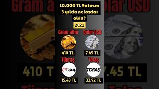 10.000 TL yatırım 3 yılda ne kadar oldu?-Yatırım araçları inceleme#borsa#yatırım#finans#keşfet