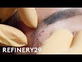 I Got My Eyebrow Pierced For The First Time | Macro Beauty | Refinery29