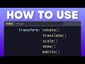 Master CSS Transform Property: Rotate, Scale, Translate & Skew Tutorial