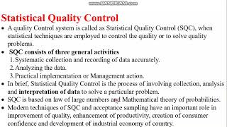 IEQ-37 Statistical Quality Control