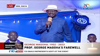 Raila Odinga: Magoha was not arrogant, he was just a straight-talking person