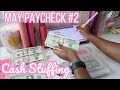 CASH ENVELOPE STUFFING | MAY PAYCHECK #2 2024 | #cashenvelopesystem #cashbudgeting #savings