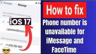 How To Fix Phone Number Unavailable For iMessages And Facetime   SOLVED