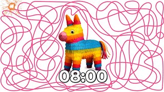 8 Minute Piñata Countdown Timer 🎉💥 | Watch It Explode!