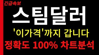 [스팀달러 ] 🔥'이가격'까지 갑니다🔥정확도 100% 차트분석!