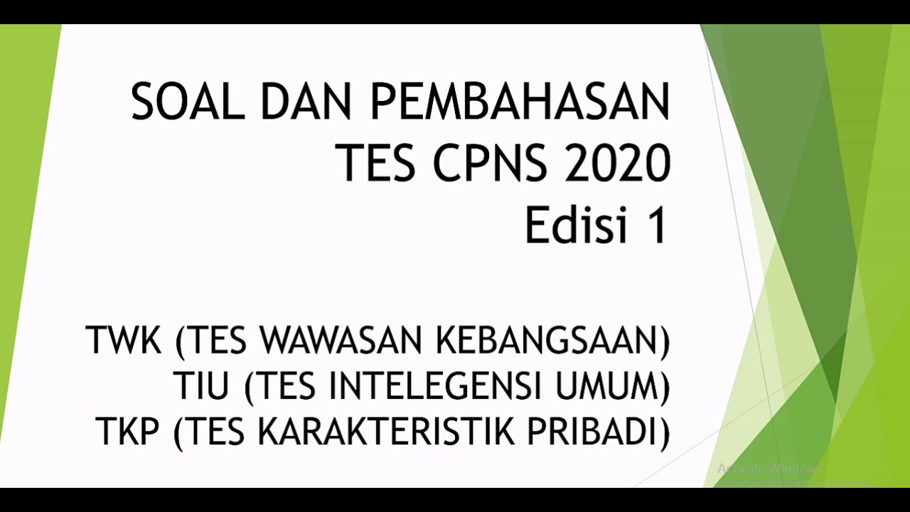 Contoh Soal Cpns Tiu Silogisme - Bakti Soal