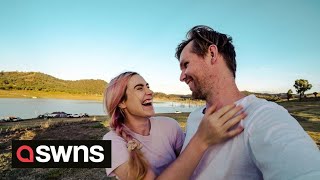 Aussie couple swap city life for remote desert where it's a 4 HOUR drive to buy groceries | SWNS