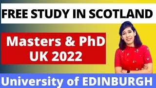 Full scholarship from University of Edinburgh | Free study undergraduate, Masters and PhD