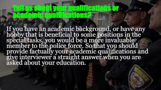 Police psychologist interview questions