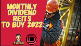 Top 5 Monthly Dividend REITs and Monthly Dividend Stocks 2022 I Dividend Investing Strategies