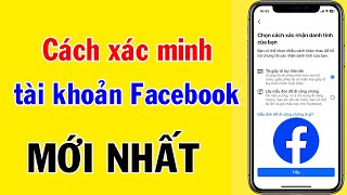 Cách xác minh danh tính Facebook || Cách xác thực tài khoản Facebook ||  XÁC MINH DANH TÍNH FACEBOOK