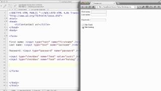HTML - 17. Forms in HTML continued