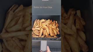 PERFECT AIR FRYER CHIPS EVER TIME. PEEL, CHIP, RINSE, ADD OIL AND ONION SALT.