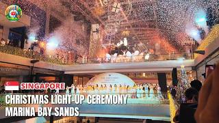 Marina Bay Sands The Christmas Lightup Ceremony 2024 | Singapore Christmas 2024