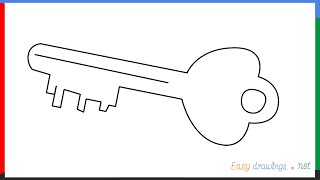 How To Draw A Key Step by Step for Beginners