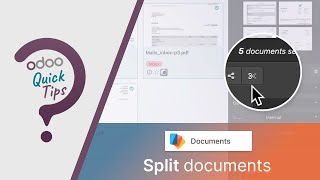 Odoo Quick Tips - Split Documents [Documents]
