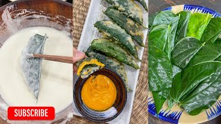 Lá lốt bọc đậu hũ chiên giòn | Accnhi - Ăn chay cùng Nhi