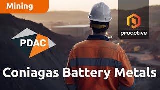 Coniagas Battery Metals showcases commitment to advancing battery technology - PDAC 2024