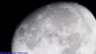 A Clear View Of The Moon's Awkward Tilt November 9th 2019 Live 14 inch Telescope