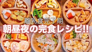 【密着】1歳児の完食メニュー!!毎食のご飯作りに密着!!【離乳食完了期】#118