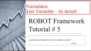 Robot Framework With Selenium and Python | Tutorial 5 | List Variable and Collections with Example