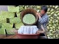 Grandma uses edamame to make tofu, the green tofu tastes sweet and delicious! 【Fujian Grandma】