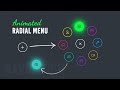 Animated Radial Menu using Html CSS & Vanilla Javascript