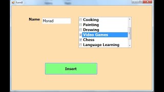 Visual Basic.Net: insert checked items from checkedboxlist to SQL server Database at once