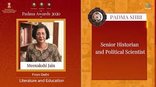 Dr. Meenakshi Jain | Literature and Education | Padma Shri | Padma Awards 2020