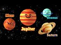 learn the planets of the solar system for babies kids toddlers educational video tiatio kids tv