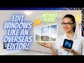 Window Pulls without a Flash - Edit like an overseas editor!  Photoshop