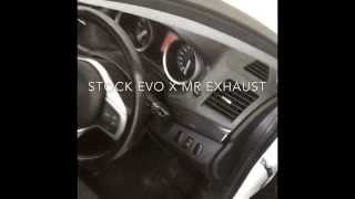 Evo X MR stock vs Tomei Expreme Ti