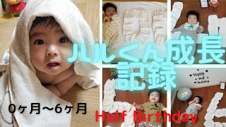 【Half Birthday】 生後6ヶ月間の成長記録