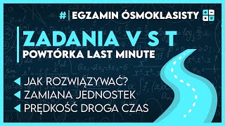 PRĘDKOŚĆ | DROGA | CZAS 🚗 Zadania z Twojego egzaminu! ✅️ | Egzamin Ósmoklasisty 2025