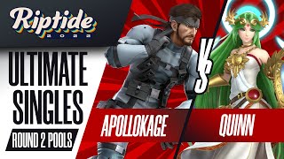 ApolloKage vs Quinn - Ultimate Singles R2 Pools - Riptide 2022 | Snake vs Palutena