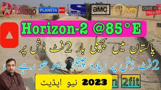 Horizons 2 85 east dish setting 2023 with new channel list