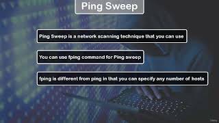 21-Ping Sweep || The Complete Ethical Hacking Absolute Beginners Course || Skilled Animator