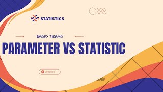 parameter and statistic | parameter vs statistic |statistics lectures| urdu/hindi