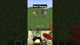 Why? Mojang ( why discrimination MOJAN ) #shorts #minecraft