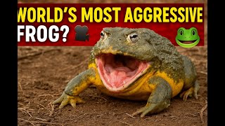 World's Most Aggressive Frog? African Bullfrog Attack Caught on Camera! 🎥🐸