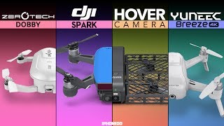 DJI Spark vs Hover Camera vs Yuneec Breeze vs Zerotech Dobby — The Palm Size Drone Comparison [4K]