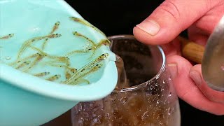 Japanese Street Food - DANCING ICE FISH Okinawa Seafood Japan